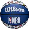 Wilson Pallone da Basket NBA ALL TEAM BSKT, Utilizzo Outdoor, Gomma, Misura 7, Nero