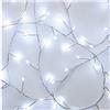 EMOS Catena di luci a LED a luce bianca fredda, 2,4 metri, grappolo di colore argento, funzione timer 6/18 h, funzionamento a batteria (3 x AA), durata 10.000 h, IP20 per interni
