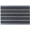 ID MAT ID Opaco 406020 Solido Tappeto-Zerbino in Fibra, in Polipropilene, Colore: Nero Screziato, Colore: Grigio, 60 x 40 x 1,4 cm