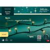 KAEMINGK Luci di Natale Lumineo Sparkle Lights - 240 Led Soft Gold - Filo Verde da 24 metri