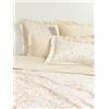 Westwing Collection Copripiumino in raso di cotone con stampa floreale Sakura - Beige