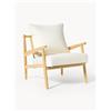 Westwing Collection Poltrona lounge in bouclé Mikkel
