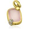 POMELLATO Pendente collezione ritratto con quarzo rosa e diamanti