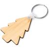 Portachiavi albero di Natale in bamboo LACEY personalizzate o neutre