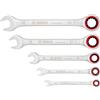 Bosch Professional Set chiavi a cricchetto (5 pezzi, dimensioni standard 8mm-19mm, acciaio al cromo-vanadio, in borsa di tela pieghevole)