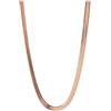 Purelei I'lalo - Collana a serpente larga in acciaio inox - placcato oro 14 K/18 K - Lunghezza 45/50 cm - 6,2 mm - 23 g - Statement Basic - Impermeabile, Länge: 45-50 cm, Acciaio inossidabile, abalone