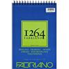 Fabriano Design - Blocco da disegno con rilegatura a spirale, 1264, 180 gr, A4, 50 fogli