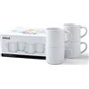 Cricut Tazze vuote impilabili | Bianco | 300 ml (10 once) | 4 x tazze infusibili per sublimazione inchiostro | per l'uso Mug Press inchiostro infusibile, 2009392