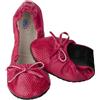SCHOLL SHOES Pocket Ballerina Croco Raspberry Tg.37/38 Scholl