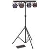 Soundsation 4Ledkit-DJ KIT LUCI COMPOSTO DA 4 PAR CIASCUNO CON 7 LED DA 3W RGB