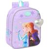 safta FROZEN SPIRIT - Zaino per bambini, zaino per la scuola, adattabile al carrello, ideale per l'asilo, comodo e versatile, qualità e resistenza, 22 x 10 x 27 cm, viola, M, Casual