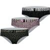 Freegun Fgm/4/Bm/Pk3 Boxer Corti, Beige/Marrone/Nero/Grigio/Fucsia, 14-16 Anni (Pacco da 3) Bambine e Ragazze