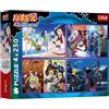 Trefl - Puzzle 4 in 1: Naruto Shippuden, Le avventure di Naruto Uzumaki - 4 x 250 pezzi - Set di quattro puzzle per adolescenti