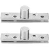 Garosa Cerniere per Porte Girevoli 360° in Acciaio Inossidabile, Superficie Spazzolata, 75x17mm, Set da 2 Superiori e 2 Inferiori