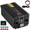 VEVOR Invertitore a Onda Sinusoidale Pura, 3000 W Invertitore di Potenza, DC 24 V a AC 230 V Invertitore per Auto con Schermo LCD Porta USB, Telecomando, per Camper Sistema Solare Viaggio Campeggio