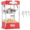 VEVOR Macchina per Popcorn, 275 x 240 x 485 mm Macchina Popcorn Elettrico 480W Bollitore da 0,11 kg Produrre 6,82 L per Lotto, Macchina per Popcorn da Tavolo, Include 3 Misurini, Stile Cinema, Rosso