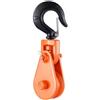 VEVOR 2 T Snatch Block con Gancio Girevole, Puleggia 72,6 mm e Cavo Metallico 9,5 mm, Puleggia Snatch Block per Impieghi Gravosi 2 T per Operazioni di Traino e Recupero su Carri Attrezzi Verricelli