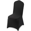 VEVOR Coprisedie per Sedia, 150 Pezzi, Coprisedie in Poliestere e Spandex Lavabili e Rimovibili per Feste di Matrimonio, Banchetti da Sala da Pranzo, Ristorante, Adatti a Sedie, 51 x 45 x 95 cm Nero