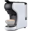 Avilia - Macchina Caffè Compatta Grace da 1450W con Arresto Automatico, Selezione Espresso Corto/Lungo, Interruttore ON/OFF e Compatibilità con Capsule e Cialde (Bianco)