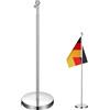 Milisten Mini supporto per bandiere in acciaio inox, piccolo supporto per bandiere da tavolo, asta telescopica, asta per bandiere per accessori per la casa