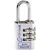 Burg-Wächter Combi 90 20 CHROMO SB Lucchetto a Combinazione Regolabile, Argento