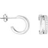 SOFIA MILANI - Orecchini da Donna in Argento 925 - con Pietra Zircone - Creoli Twin - 21042
