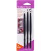 Sculpey Polyform PRODEC-Set di 3 Utensili per Pasta modellabile, Metallo, Nero, 24 x 8 cm