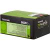 Lexmark ORIGINAL Lexmark toner nero 802K 80C20K0 ~1000 Seiten cartuccia di stampa riutilizzabile