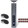 AiQInu 2 in 1 Eliminatore di Callo Elettrico, Set di Eliminatore di Callo Elettrico Ricaricabile, 9 Velocità Regolabili, Con Indicatore LED, Per Tacchi Cracked, Calli (Grigio)
