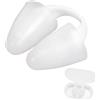 YEAMLTE Tappa Naso Nuoto, Clip per Naso in Silicone, Protezione Naso per Adulti Bambini con Scatola, Nuoto Sincronizzato, Nasello Invisibile Clip, per Principianti (Bianco, Adulto)