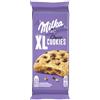 Milka, Cookies XL Choco, Biscotto Maxi Croccante con Golose Pepite di Cioccolato al Latte Milka, con Latte Alpino, Cacao Sostenibile, 184g (8 biscotti da 23g)