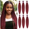 DT CHERYL 66 cm, capelli intrecciati preallungati, 6 confezioni di Easy Crochet Braids hair, Hot Water Setting Professional Soft Yaki Texture Crochet Braids extension (900#)