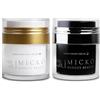 MICKO FUNGUS BEAUTY MICKÔ Set Creme Viso Donna e Uomo, Crema Giorno Idratante con Niacinamide, Bakuchiol e Vitamina C, SPF30, Crema Giorno Antirughe Coreana, Crema Notte al Retinolo per Macchie, Confezione 50ml