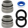 YEAMLTE Adattatore Tubo Piscina 4056, 2 PCS Connettore Tubi Piscina, Tadattatore Tubo Piscina, Raccordi per Piscine 40 mm a 1 1/2, Compatibile con Pompe Filtro Intex e Coleman