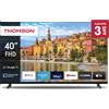 Thomson Smart TV 40 Pollici Full HD Display LED Sistema Google TV Nero Thomson 40FG2S15