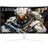 Z Z-Edge Z-Edge Monitor 27 Pollici Gaming Curvo Bianco 300 Hz (DP), FHD, 1 ms, FreeSync,