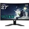 GIGABYTE G27FC A 27" Monitor da Gioco Curvo FHD - 1920 x 1080, 1500R, 165Hz, 1ms