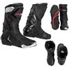 A-Pro Stivali Omologati CE Moto Quad Motocross Touring Sport Nero 43