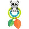 Chicco Sonaglio Panda, Sonaglio in Plastica, Morbido Massaggiagengive, Foglie Scricchiolanti in Tessuto, attività Manuali, Gioco Sensoriale, Leggero, Facile da Afferrare, Giochi Neonati 0-18 Mesi