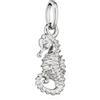 NKlaus catena ciondolo cavalluccio marino argento 925 15x7mm amuleto marittimo 15372