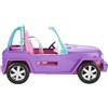 Barbie - Veicolo fuoristrada di Barbie viola con sedili rosa e ruote che girano, 2 posti, giocattolo per bambini dai 3 ai 7 anni, GMT46