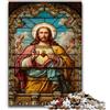 ZKYUBEK Puzzle da 1000 pezzi per adulti, regali, arte di Gesù, gioco educativo, sfida, giocattolo, regalo di compleanno, regali 50X75CM