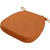 SPeesy Cuscino for Sedia da Pranzo con Lacci, Cuscino Sedia Cucina in Memory Foam, forma di U Cuscini for Sedie Cuscino, Confortevole Sedia da Pranzo, Rimovibile, Antiscivolo(@19,43X40X5cm)