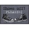 Salonloewe, zerbino lavabile, 50 x 75 cm, con messaggio "Shoes Off! Please", SLD1070, (lingua italiana non garantita)