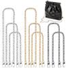 BATINO 8Pz Catena per Borsa a Tracolla Set, Catena Borsa Uncinetto in Oro Argento, Catena in Metallo, 3 Misure (40cm, 60cm, 80cm) Catena di Ricambio per Borse a Tracolla Frizioni, Borse da Donna