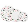 Villa Altachiara Piatti Natalizi, Servizio da 6 Persone, Piatti Natale in Porcellana New Bone China, 18 Pezzi Decorati con Fantasie Natalizie - Idea Regalo Natale per la Tavola delle Feste