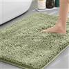 Highdi Tappeto da Bagno Antiscivolo in Ciniglia Morbido Super Assorbente, Tappetino Rettangolare Shaggyin Microfibra, Lavabile in Lavatrice, per Vasca, Cucina, Doccia (Verde Salvia,50x80cm)