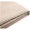 Beliani Fodera per Letto in Tessuto Beige Poliestere Lavabile 160 x 200 cm