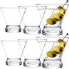 Youngever 6 Pezzi Bicchieri da Martini in Plastica, Bicchieri da Cocktail