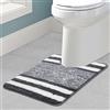 Pauwer Tappetino per WC a forma di U, 50 x 60 cm, ultra morbido, antiscivolo, per WC, assorbente, lavabile, tappetino da bagno